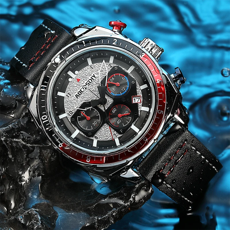 New Arrival Watch For Mens Luxury Men Watches Waterproof Chronograph Sports Quartz Watches reloj hombre High Quality Men Clock