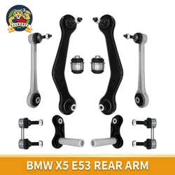 Svenubee Rear Upper Control Arm Ball Joint Sway Bar Link 10pcs Sets for BMW X5 2.5i 4.4i E53 2000 2001 2002 2003 2004-2006