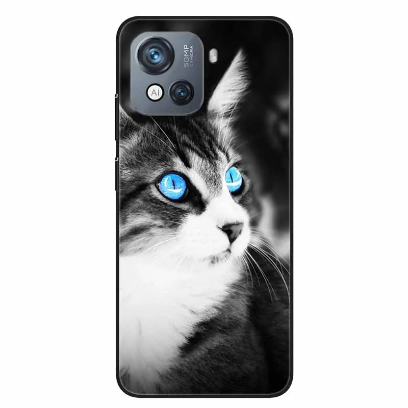For Oscal C80 Case Cute Soft Silicone Black TPU Phone Cases for Blackview Oscal C80 Protective Back Shells OscalC80 C 80 6.52\'\'
