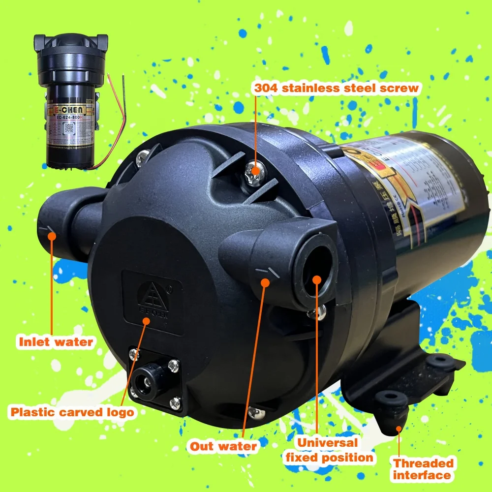 STLF الحجاب الحاجز الكهربائي الضغط RO مضخة معززة ذاتية المص التناضح العكسي لتنقية المياه مع EC-304-100B للسيارة الخارجية