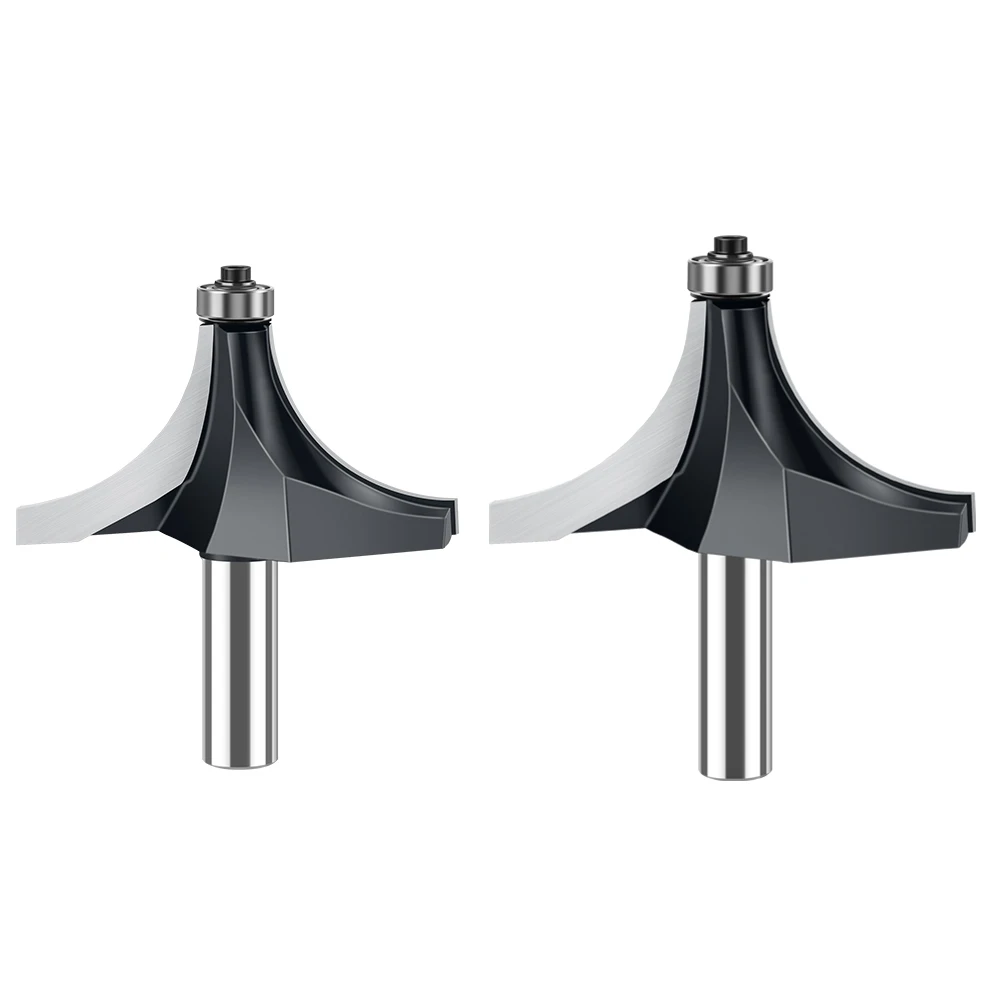 Imagem -06 - Redondo Tungsten Carbide Milling Cutter Router Bit com Rolamento Shank Corner Ferramentas para Carpintaria 12 mm 1pc