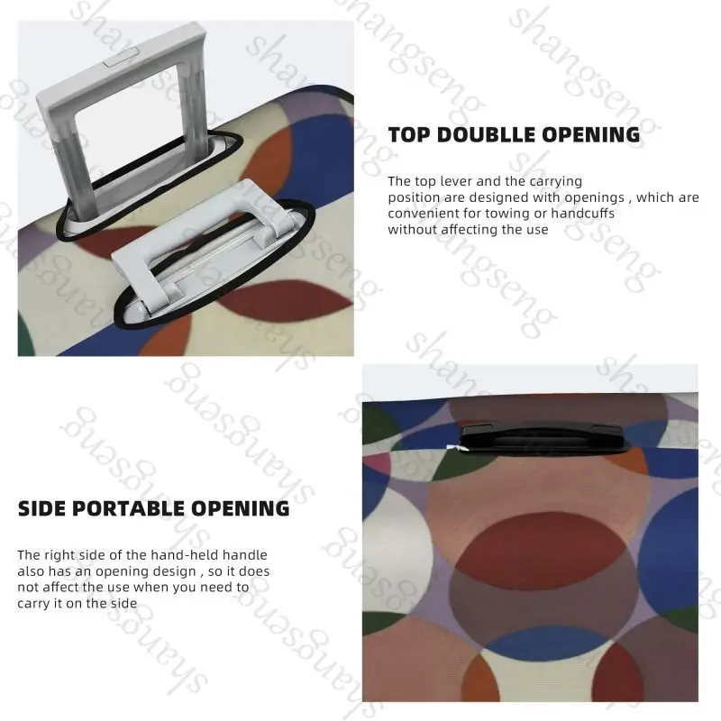 حقيبة واقية لحقيبة السفر منقطة بولكا بوينت، غطاء حماية مرن، غطاء أمتعة قابل للغسل، 18-32 بوصة #4