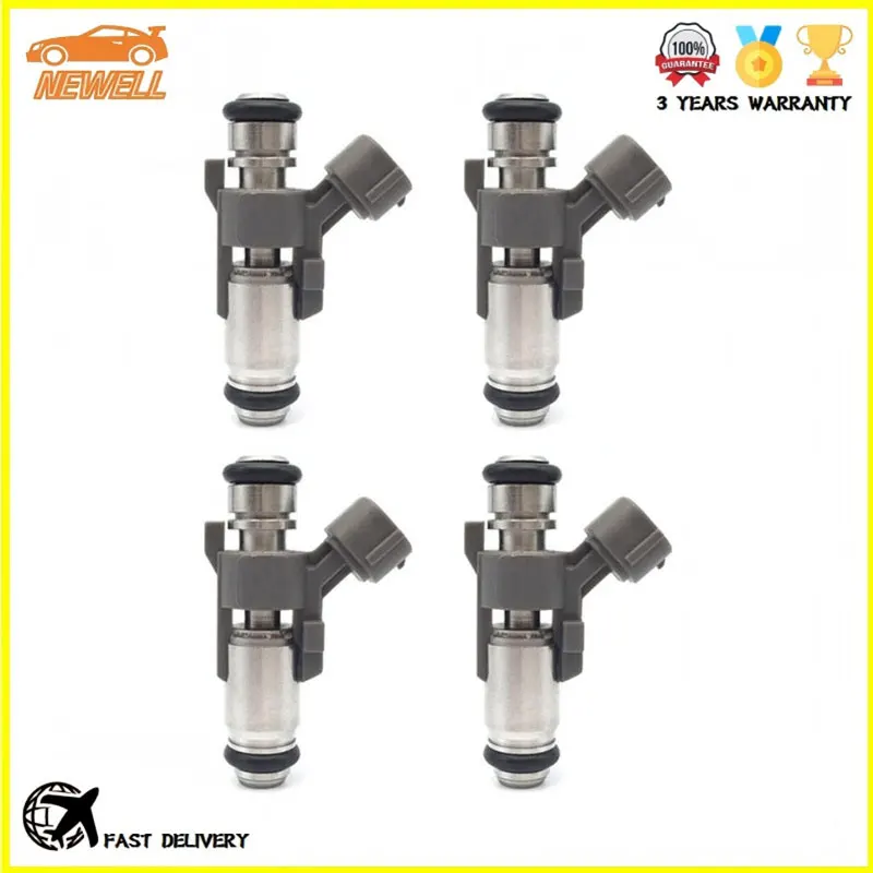 4pcs IPM019 IPM-019 Fuel Injector For Chery QQ For CITROEN C3 C4 Peugeot 1007 206 207 307 1.4 16v 9648148580 964 814 858 0