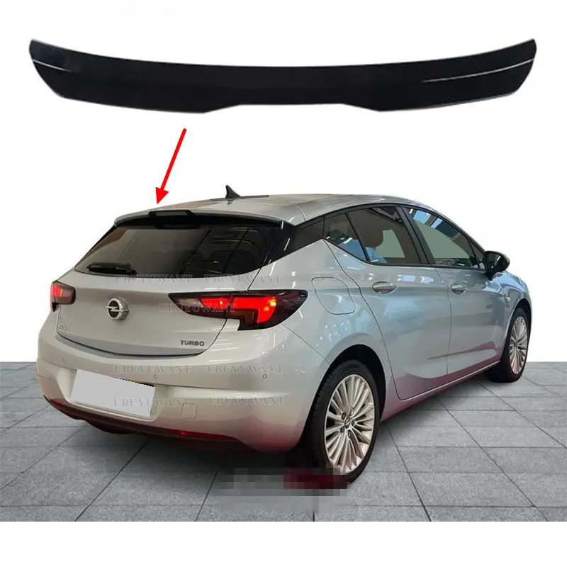 Für Opel Astra K Hatchback 2015-2021 Heckklappen-Dachspoiler Kappe Heckdach-Spoilerflügel ABS Auto-Heckflügel Tuning – Detail 1