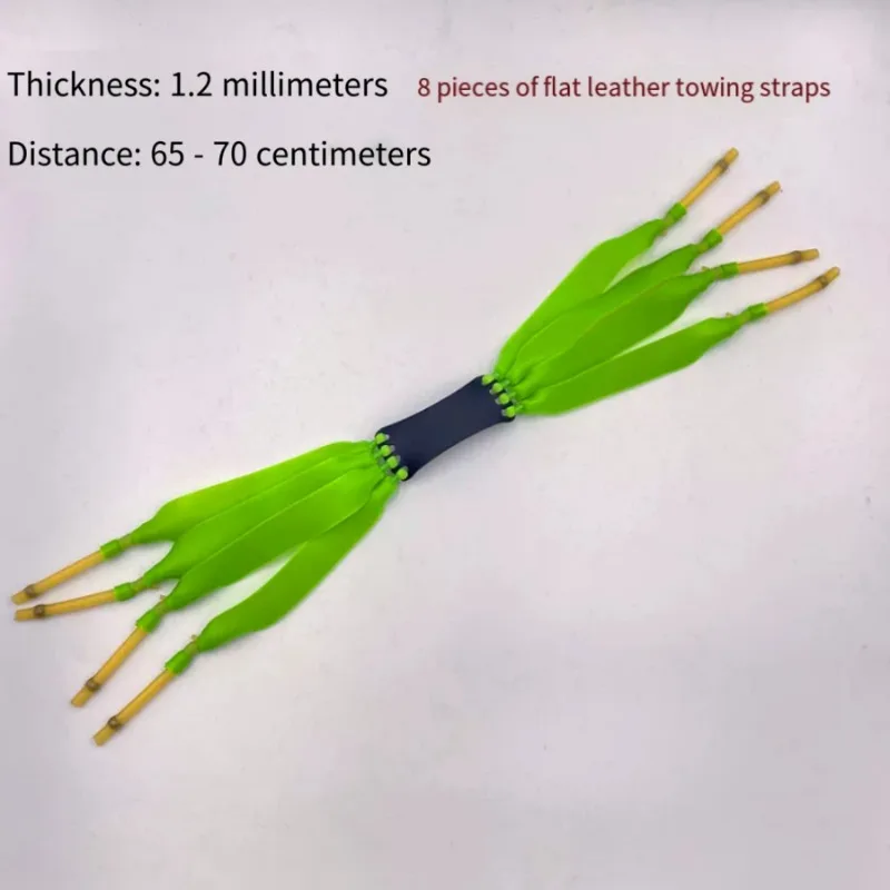 8-strand Flat Slingshot Latex Rubber Band 1.2mm Thick High-strength Elastic Band 65-70cm Stretch Suitable for Outdoor Slingshot