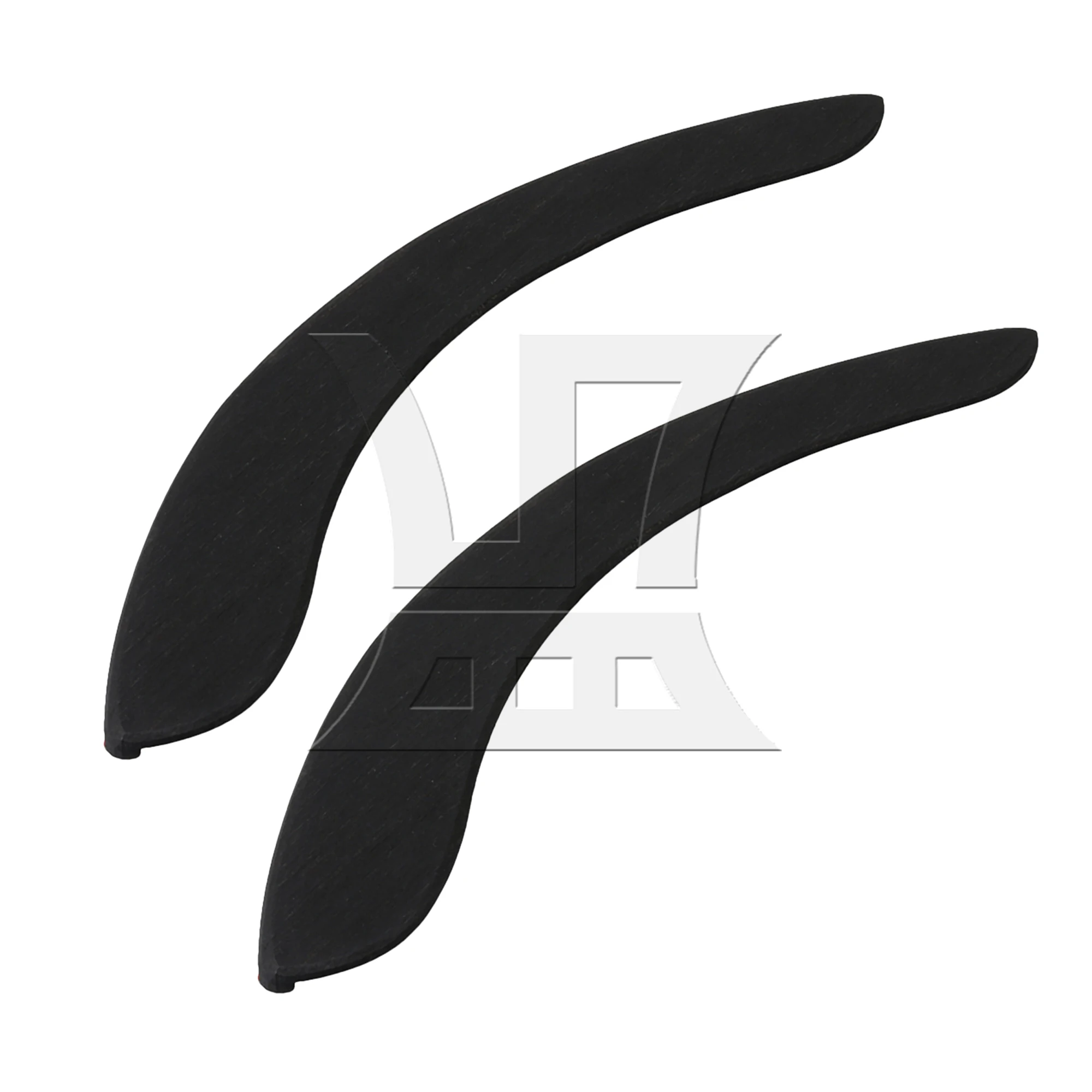 

Yibuy 2 Pcs Solid Ebony Wood Guitar Armrest Part for Acoustic Guitar Black 20cm Length