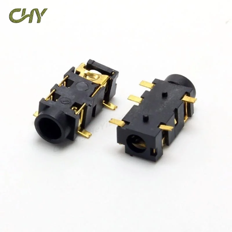 10PCS 3.5MM Headphone PJ-327A Gold-Plated Patch SMD Audio Earphones/Headphone Socket PJ327A