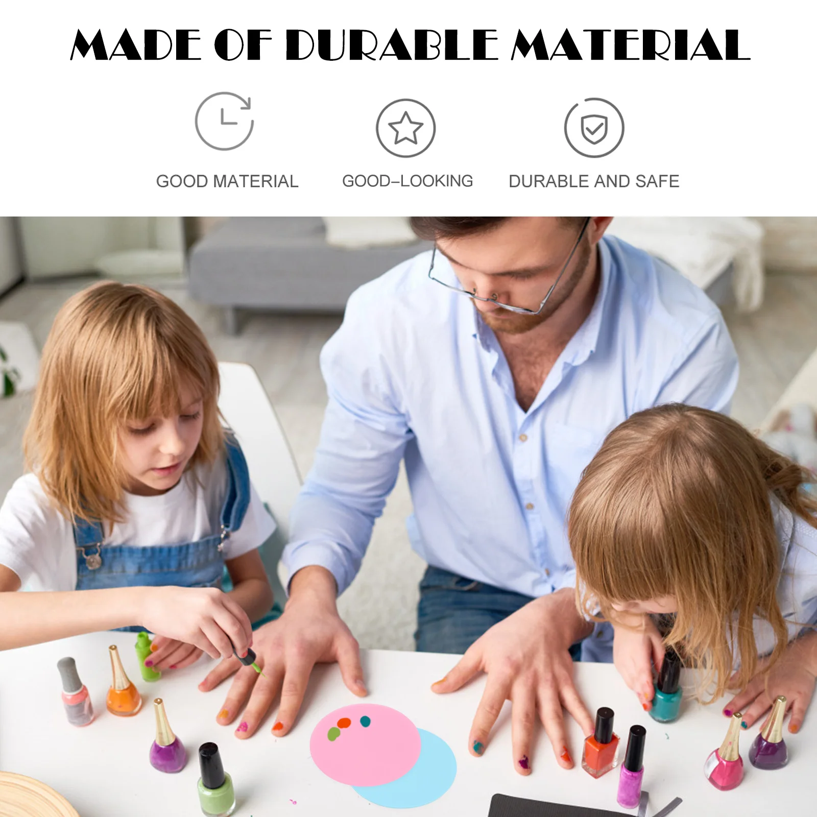 

10 Nail Art Manicure Accessories Smooth Surface Easy Clean High Quality False Nails Display Color Mixing Plates Makeup