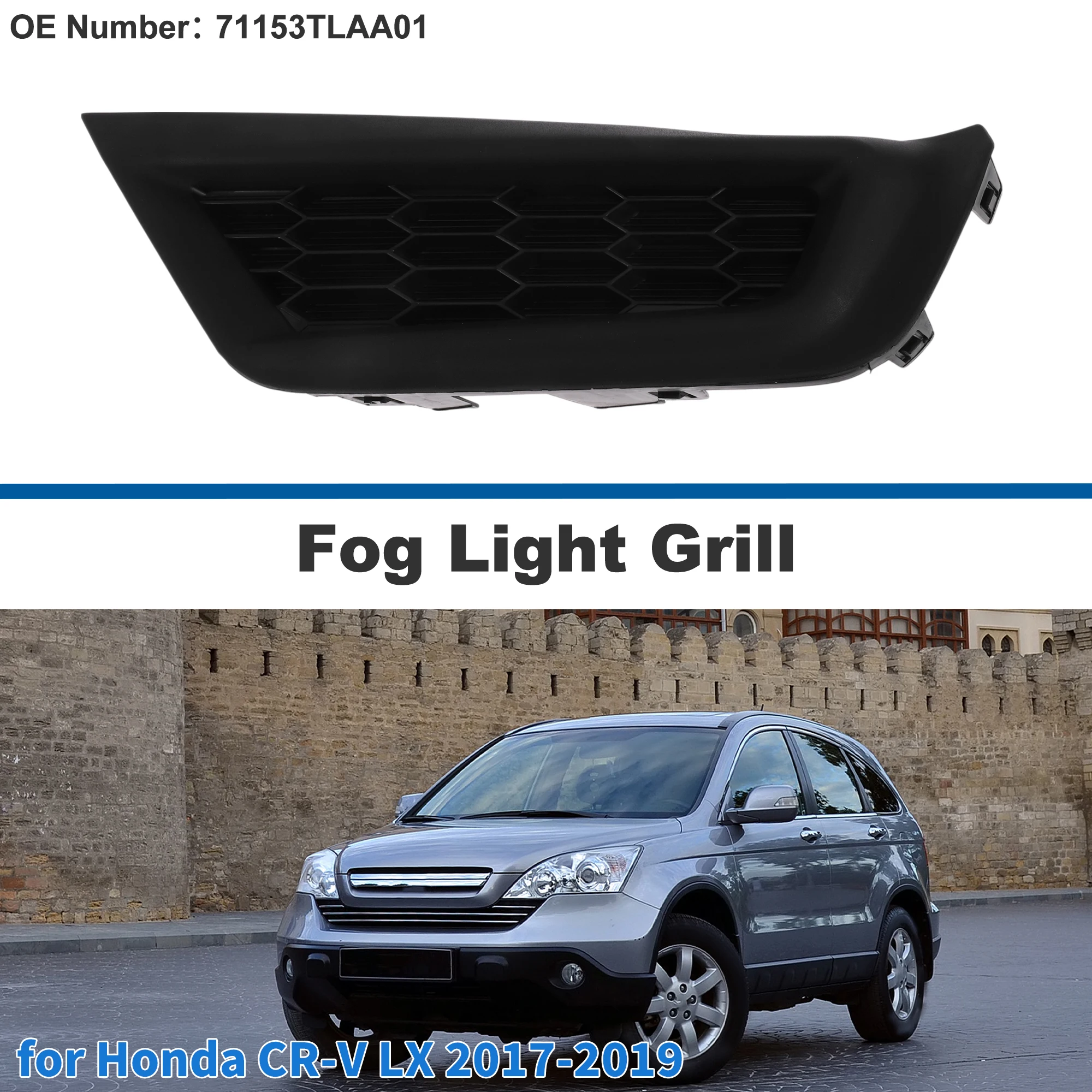 

UXCELL Front Left Fog Light Grill No.71153TLAA01 for Honda CR-V LX 2017-2019