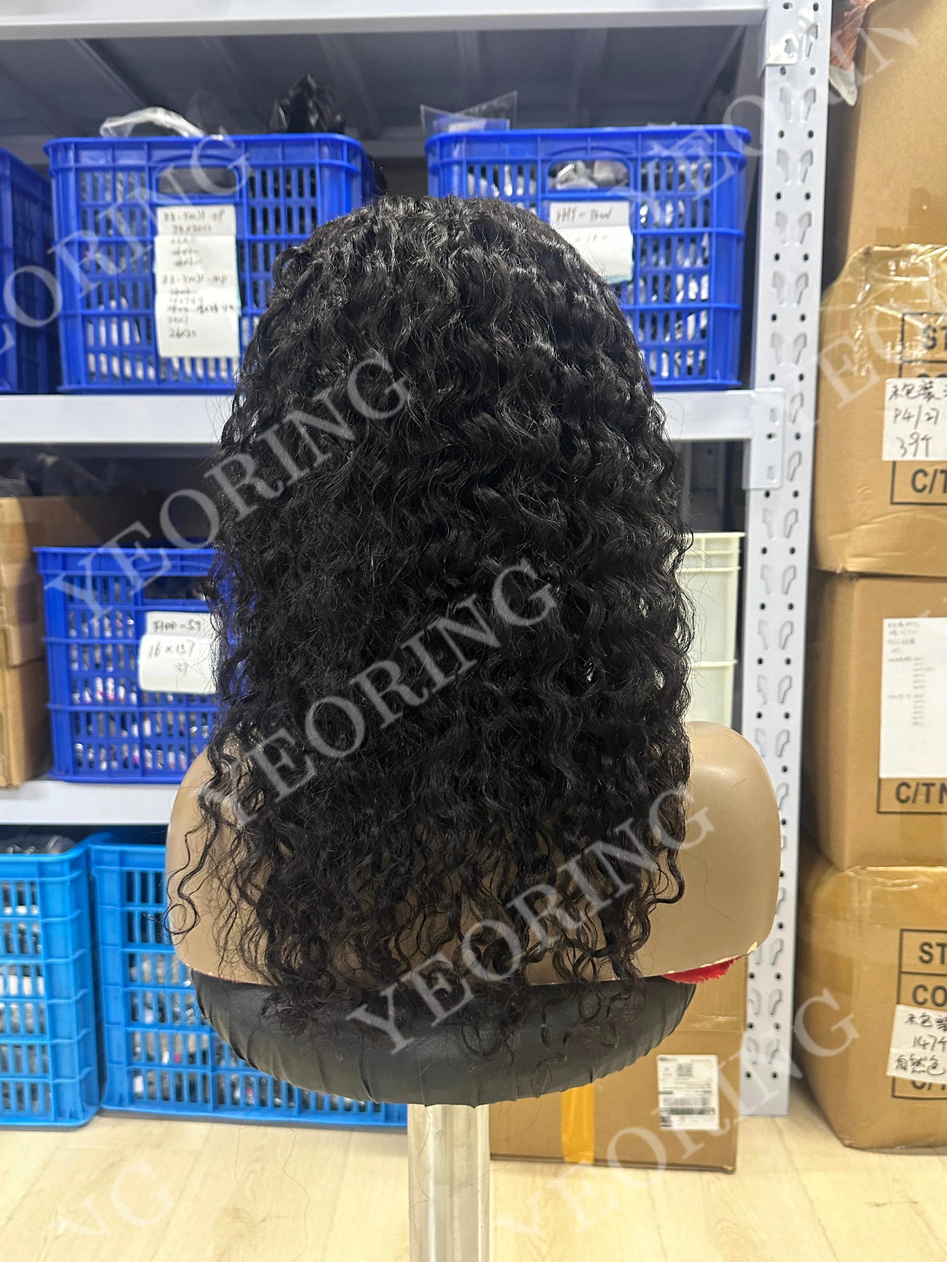 28-30 Zoll Klebefreie Perücken, 100% Echthaar, sofort tragbar, Wasserwellen-Perücken, 6x4 HD Lace Front Perücken, vorgezupfte, tief gelockte Echthaar-Perücken, Lieferzeit 2-5 Tage