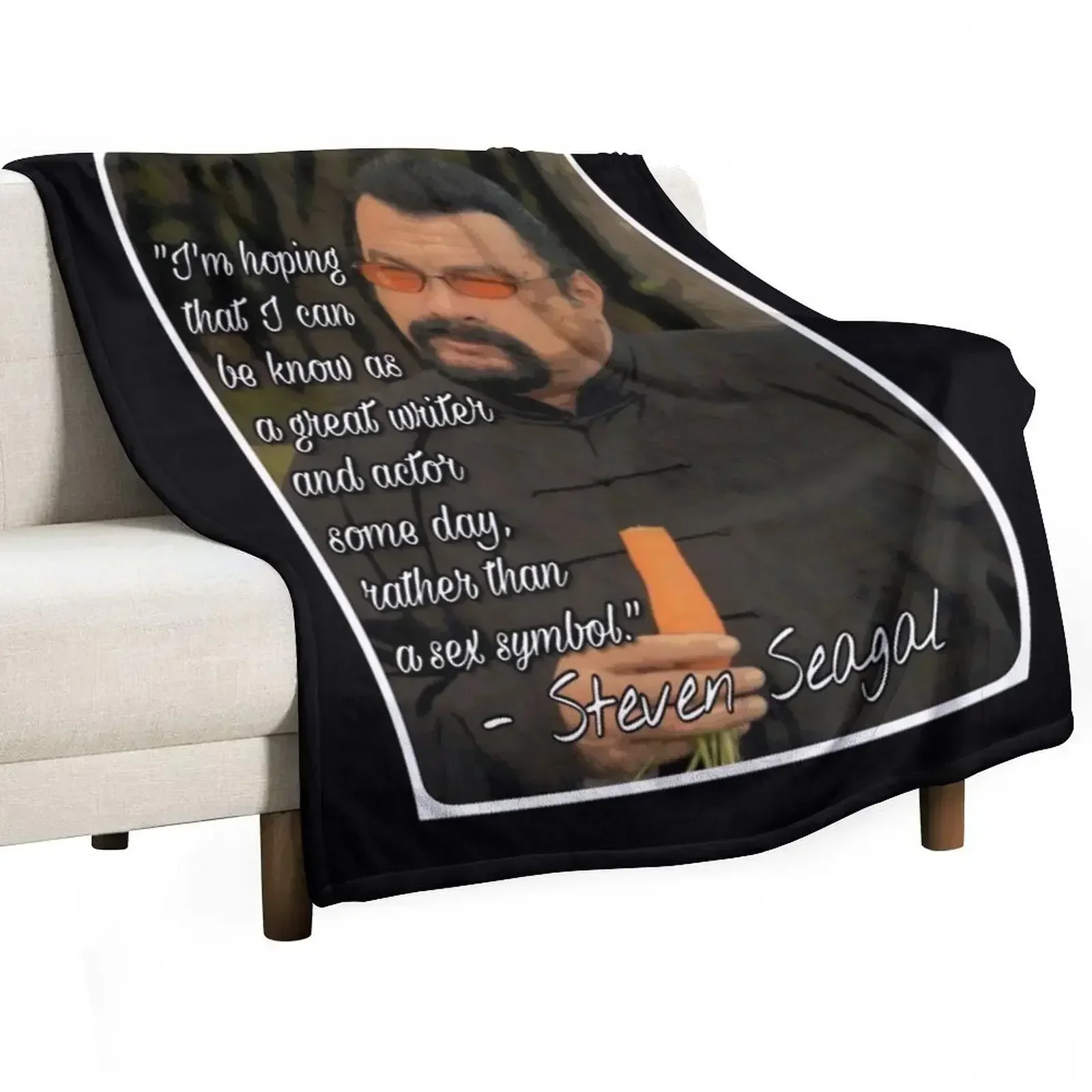 Steven Seagal Sex Symbol Throw Blanket Bed linens Thin Soft Plush Plaid Picnic halloween Soft Beds Blankets