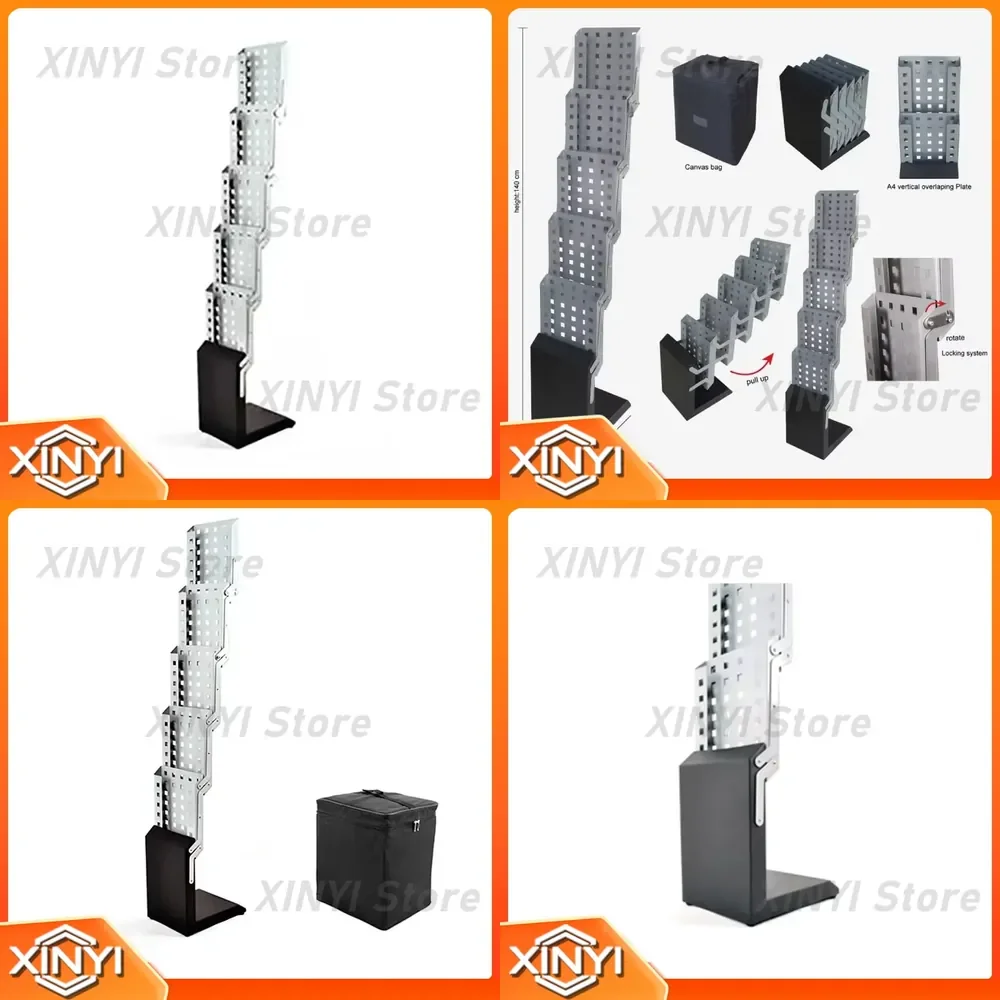 Portable Foldable Literature Stand for A4 Magazine Brochure Display Rack Catalog Holder Office Desk Organizer Book Shelf