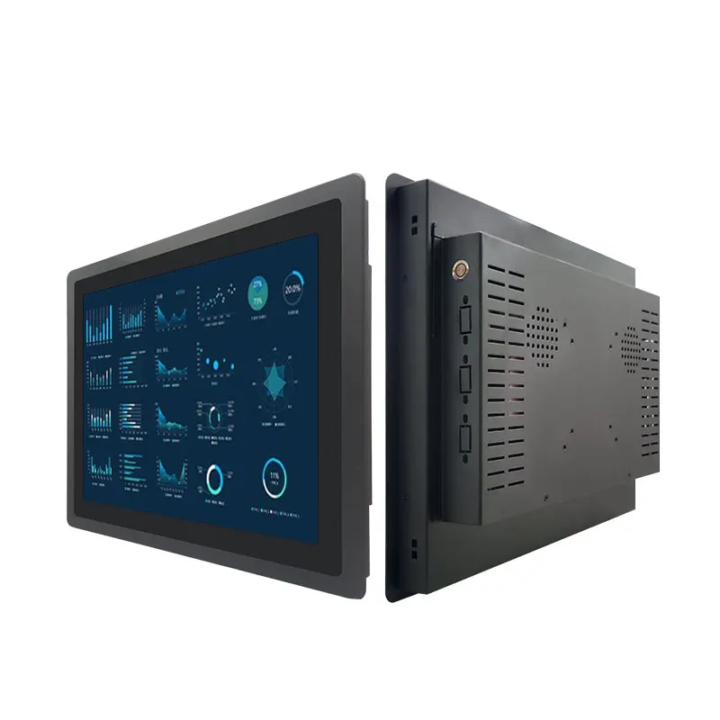 17inch 19 Inch Embedded Computer All In One Industrial Touch Panel PC J4125 J6413 N100 Processor Fanless Embedded Panel Pc