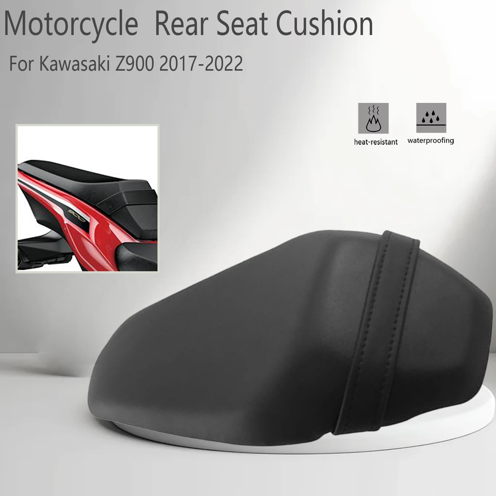 

Z900 Motorcycle Rear Seat Cushion Rear Passenger Padded PU Seat Cushion For Kawasaki Z 900 2017-2022 Accessories