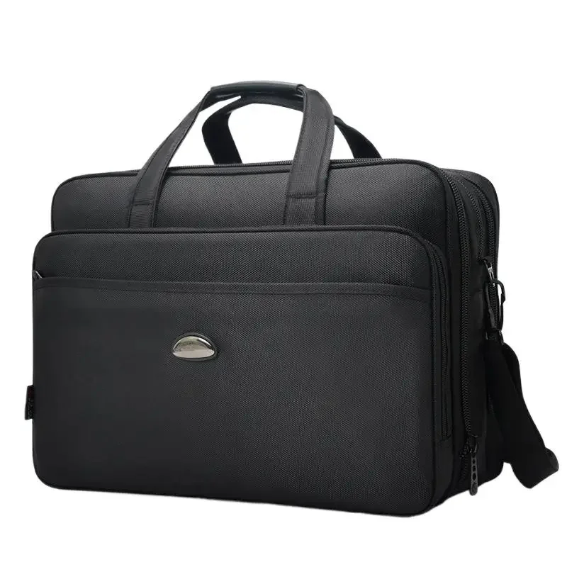 Business Large Capacity Men's Briefcase Fashion Oxford Handbag 17 "Inch Laptop High Quality Male Shoulder Messenger Bag