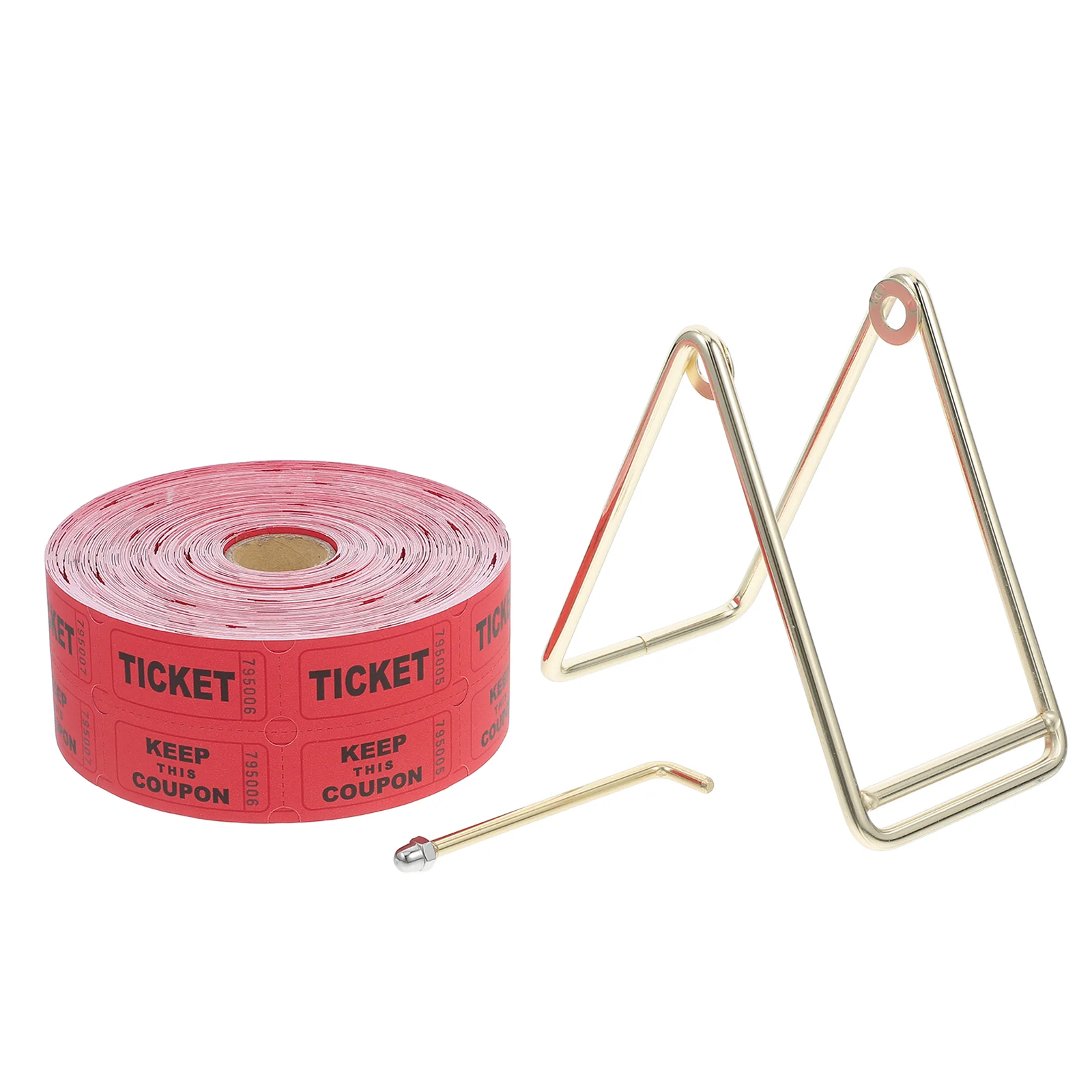 1000 Pcs Raffle Ticket Set Tickets Circus Party Decorations Prize Coat Check Paper Red