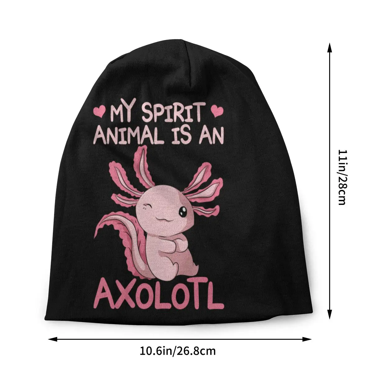 My Spirit Animal Is An Axolotl Bonnet Hats Homme Knitting Hat For Women Men Autumn Winter Warm Salamander Animal Beanies Caps