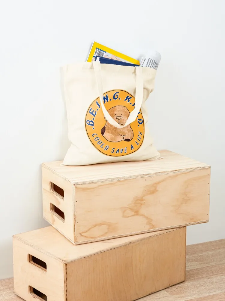 يمكن أن يكون لطيفًا أن ينقذ الحياة، حقيبة هدايا، حقيبة صديقة للبيئة، أكياس عربة التسوق، حقيبة حمل قابلة للتخصيص