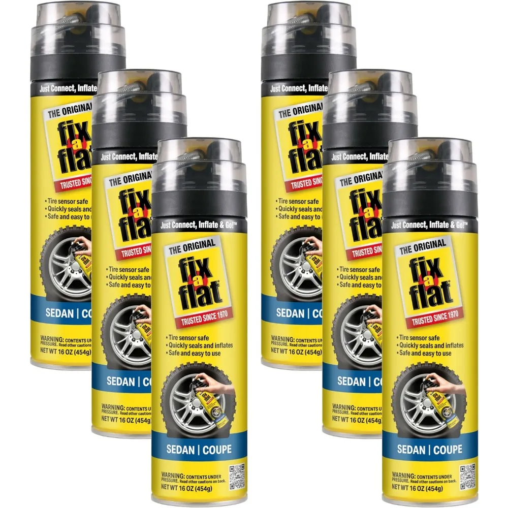 

Комплект аварийного ремонта и накачивания плоских шин, экологически чистая формула, универсальный, подходит для всех автомобилей, упаковка из 6 шт.