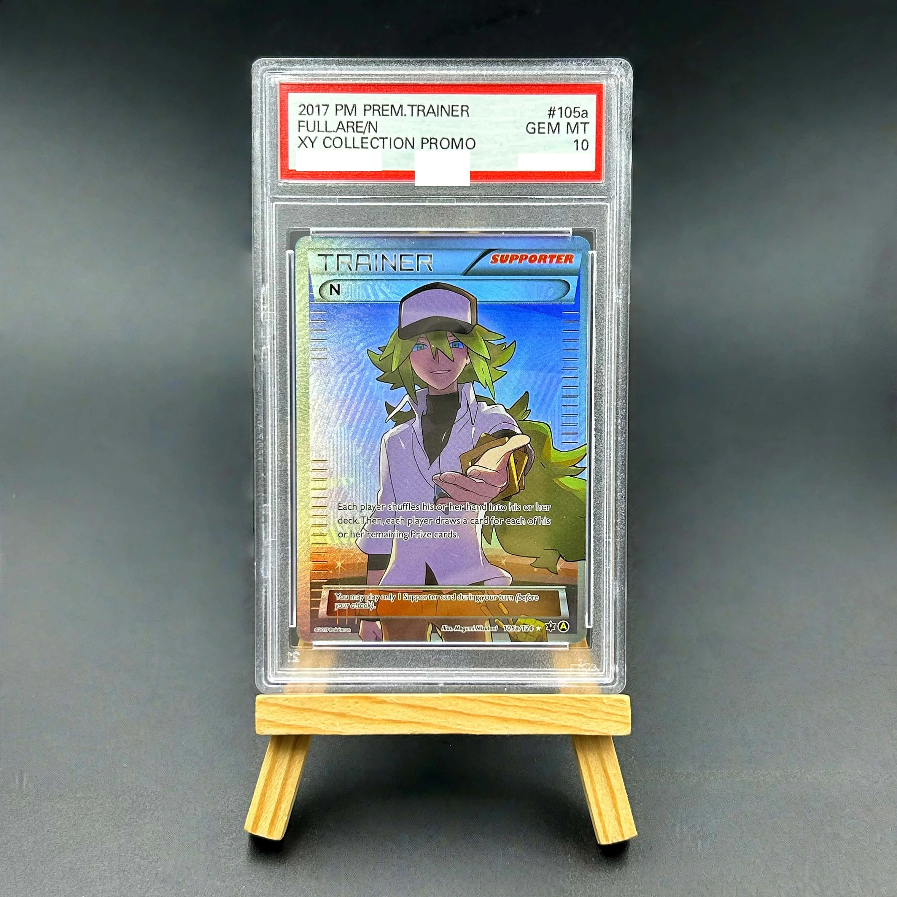 

2017 Pokemon Premium Trainer Full Art N XY Collection Promo Textured Card - Gem Mint 10 Collectible TCG