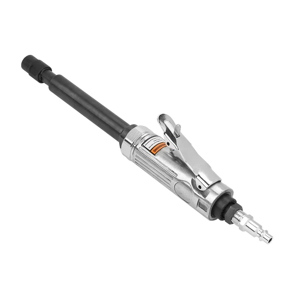 20,000 RPM Air Angle Die Grinder Rear Exhaust 5-Inch Shaft High Speed Polisher Low Air Consumption 1/4"; 1/8" Collets