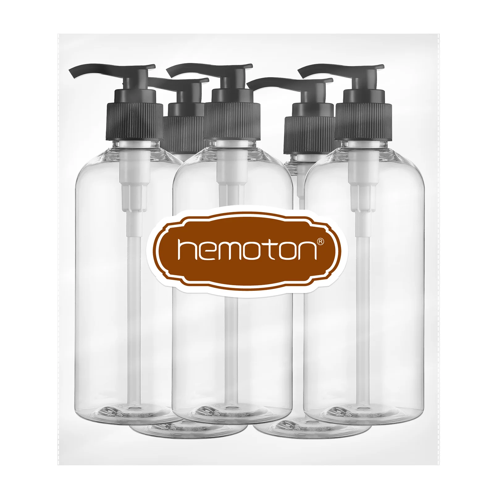 5 Pcs Shower Bottles Refillable Shampoo Pump Spray Liquid Soap Dispenser with for Conditioner