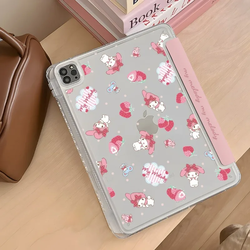 Bonito melodia rosa ipad caso para 2025 a16 11th 11in pro 21 9th 10.2in tablet caso 10th 10.9in air4 5 capa mini6 8.3in kawaii caso