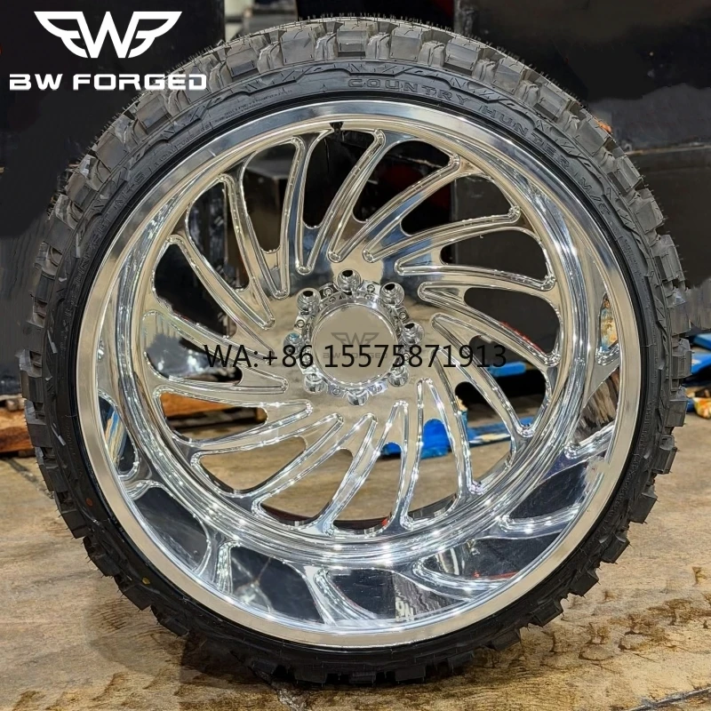 

Полированные хромированные кованые диски для грузовиков 20x10 22x12 24x12 24x14 26x14 для American Force, аналогичные F150 F250 Silverado 1500 2500
