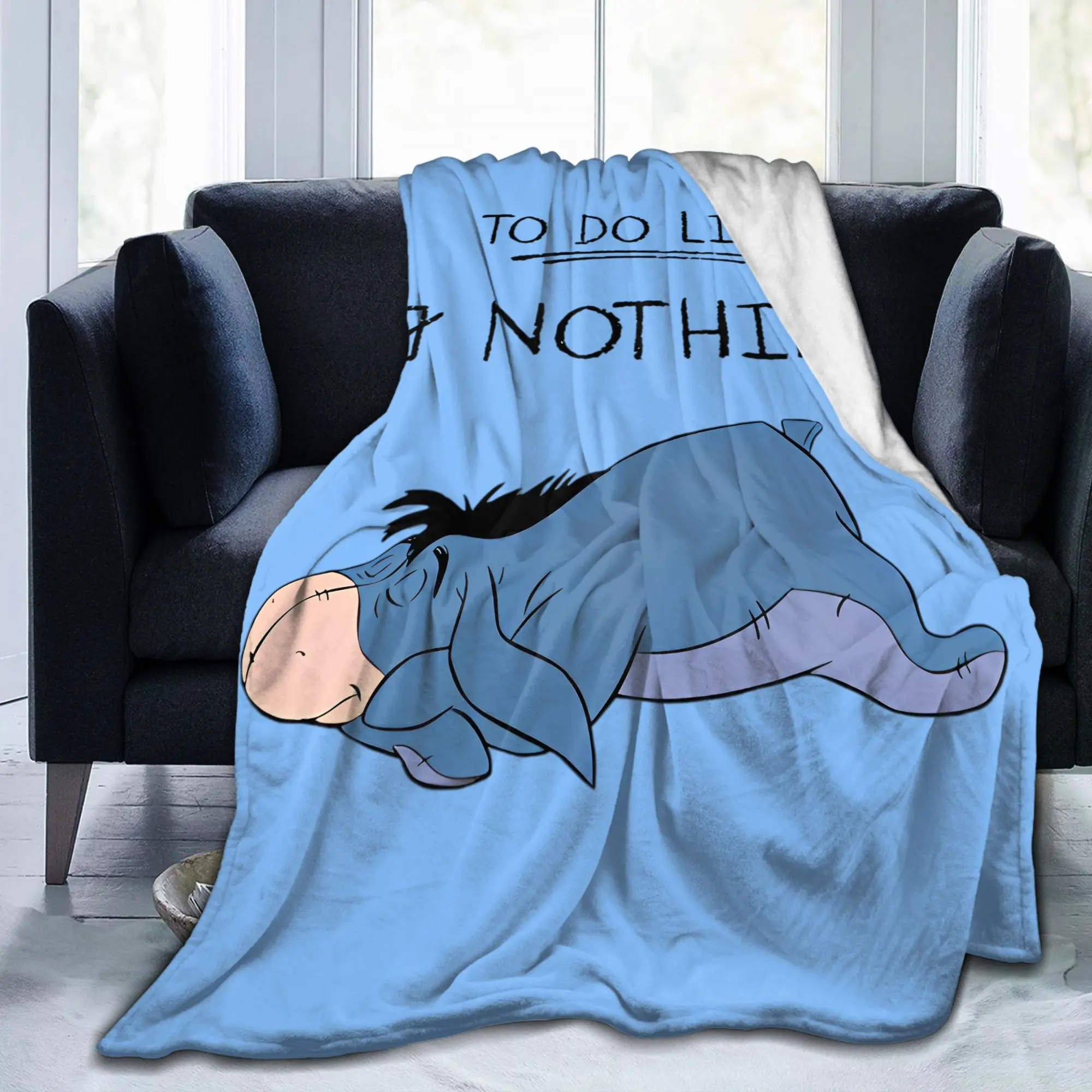 بطانيات ويني ذا بوه إيور من الفلانيل للشتاء للقيام بقائمة لا شيء، بطانيات رمي فائقة النعومة لغرفة النوم #2