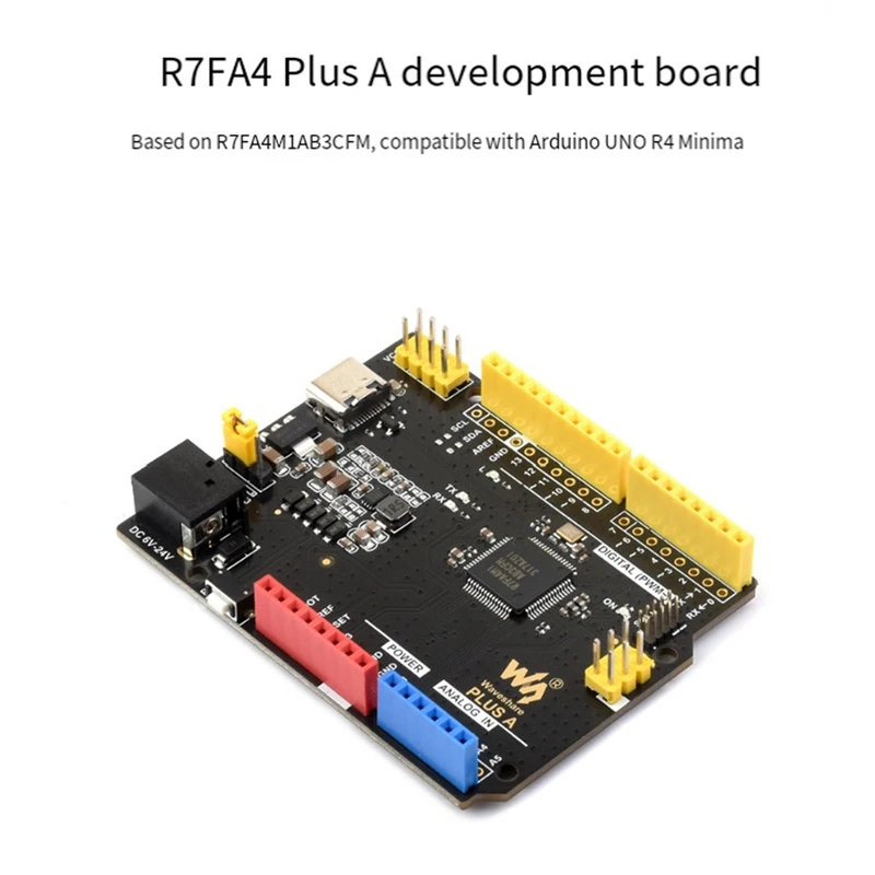 Waveshare R4 Plus Development Board R7FA4M1AB3CFM R7FA4 Plus A Compatible With For Arduino UNO R4 Minima R7FA4 Plus A