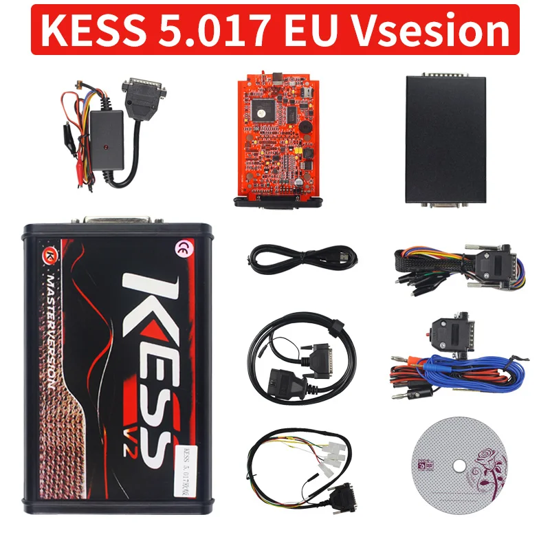 

For Online Unlimited KESS 2.80 EU & 5.017 KTAG V7.020 - 4 LED 2.25 OBD2 Car ECU Chip Tuning Programmer Kit