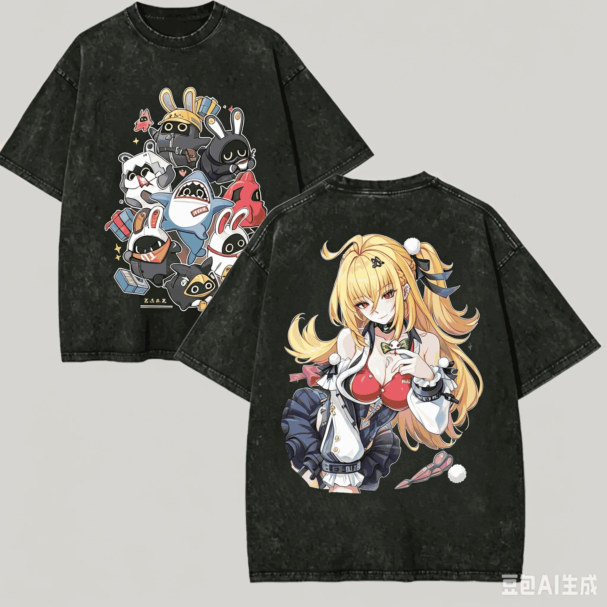 Zenless Zone Zero Washed T-shirt Anime Lover Harajuku New Model Oversized Vintage Loose Streetwear Classic Unisex high quality