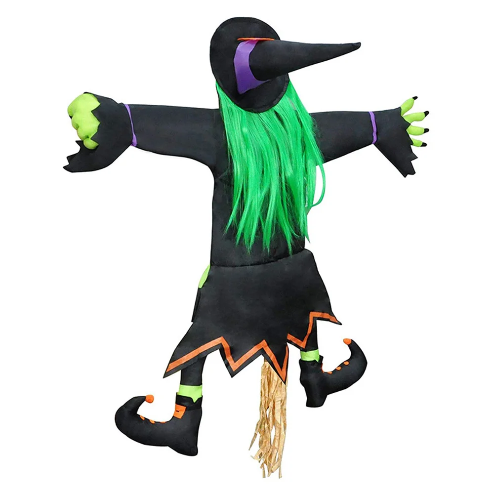 

Halloween Theme Witch Decor Crashed Into Tree Lightweight Practical Gift Friends Families Holiday Party Supply Outdoor Yard
