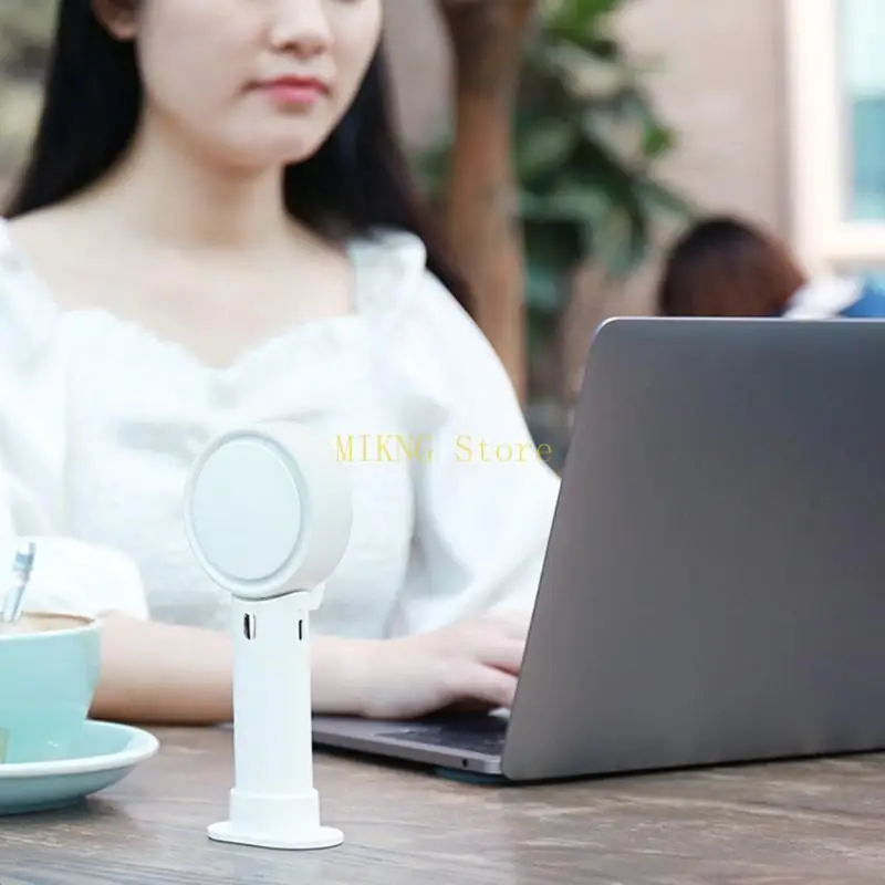 USB Rechargeable Desk Handheld Air Conditioner Cooler Outside Travel 3 Speed best sale