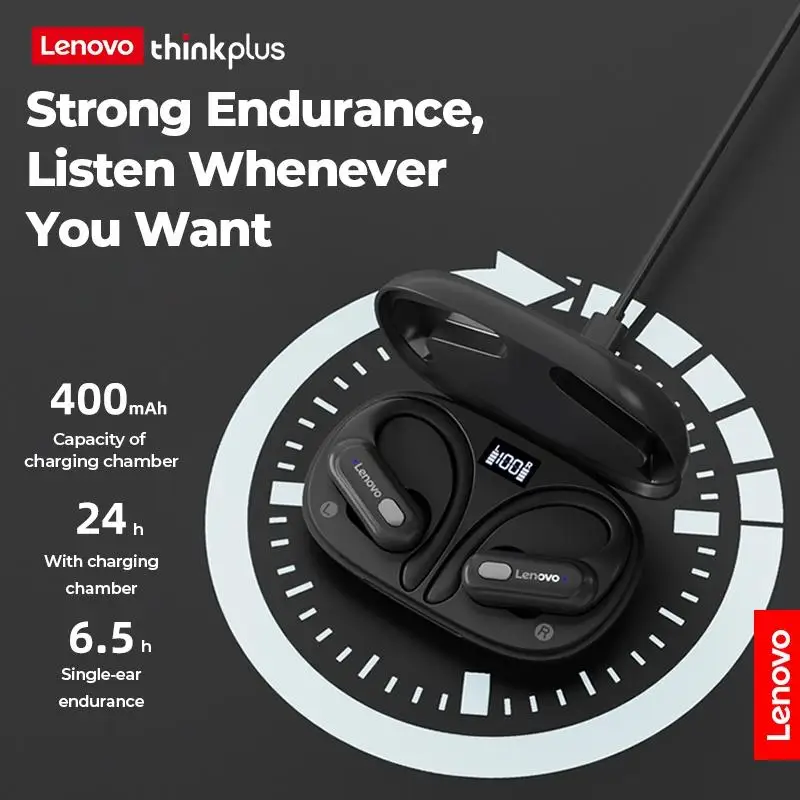 Lenovo XT60 Wireless Headset Bluetooth 5.3 Bass Stereo Sports Headset with Microphone