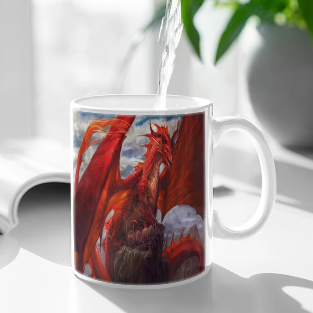 Chinese Dragon Mythical Animal Free shipping Coffee Mug 11oz Fun Ceramic Coffee Tea Cocoa Cup Handle Tea Drink Cup