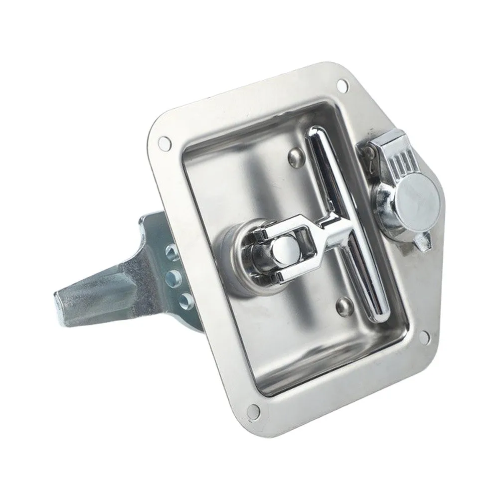 L8815 T Handle Latch 304 Stainless Steel Locking Folding Door Hardware For RV Trailer Toolbox for camper Van Repair Parts Kit