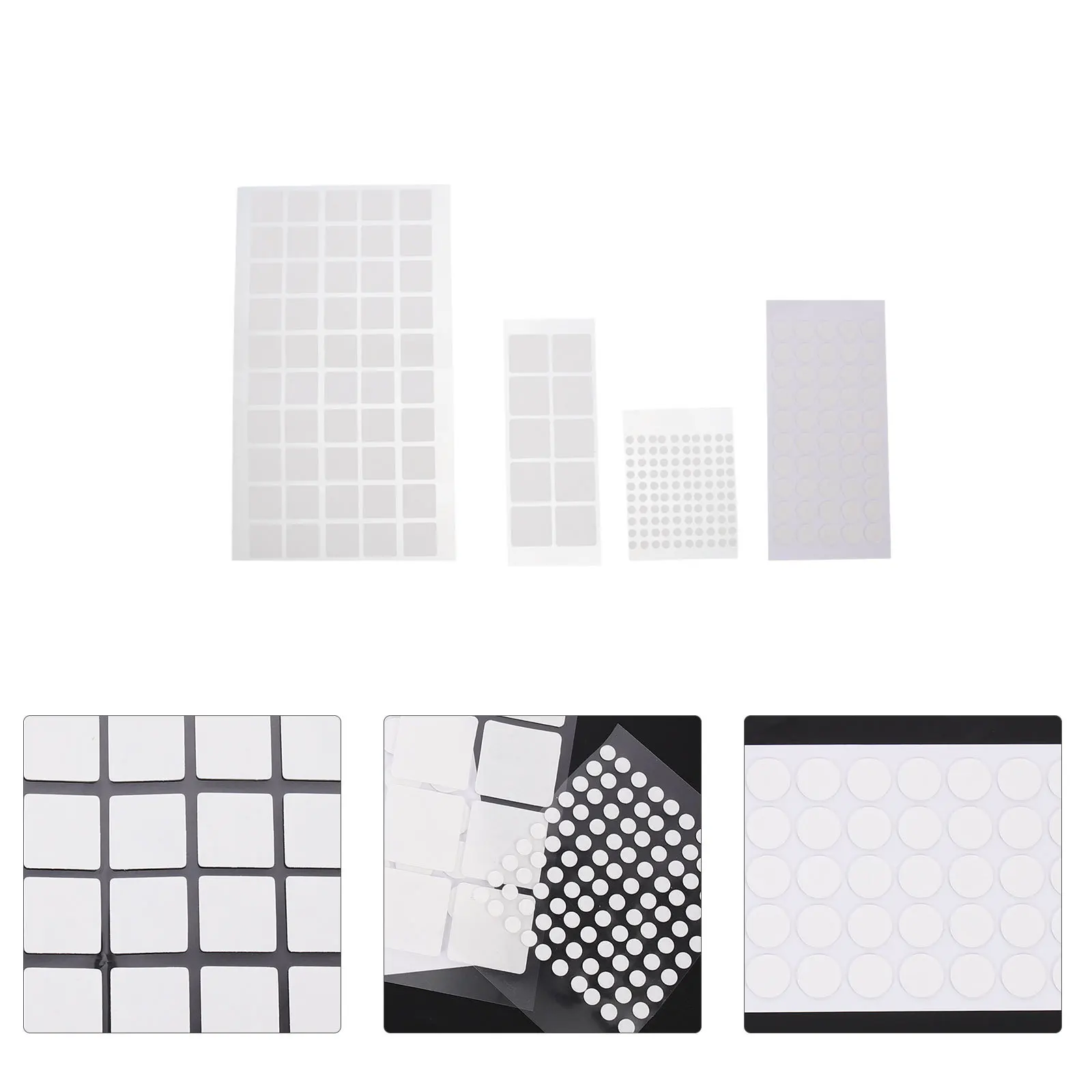1set 1Set Acrylic Double Sided Sticky Dots Removable Round Square Adhesive Stickers For Diy Crafts Wall Mounting Tape Teaching