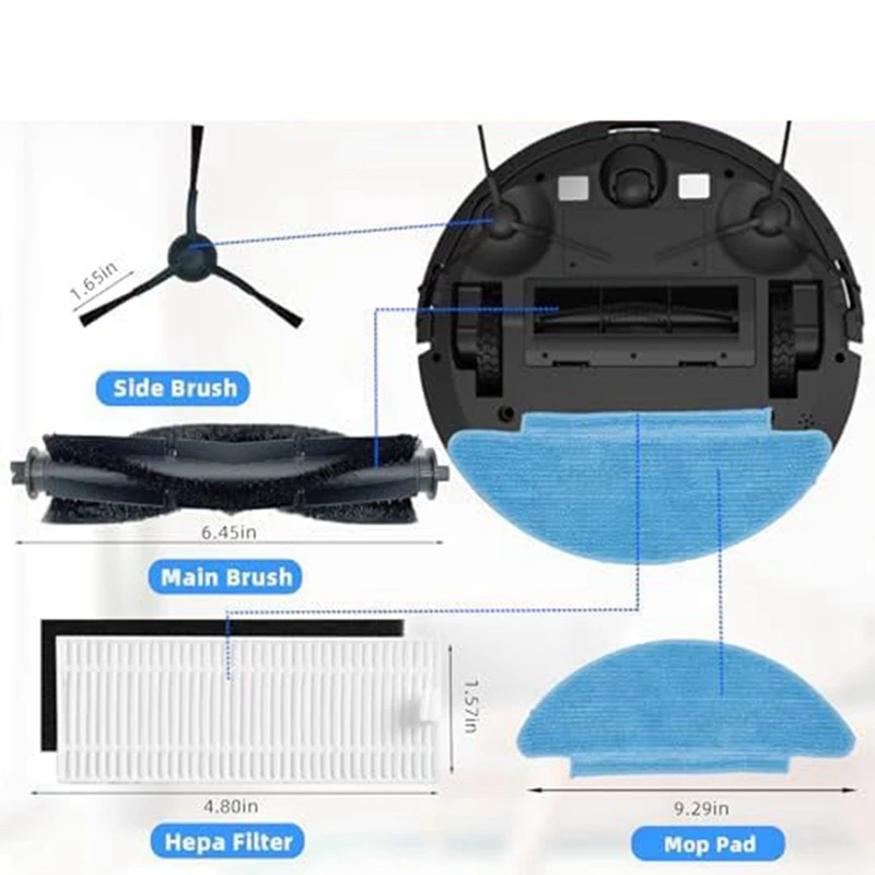 Запасные части, аксессуары для Tikom L9000, аксессуары для роботов-пылесосов Lubluelu SL60D