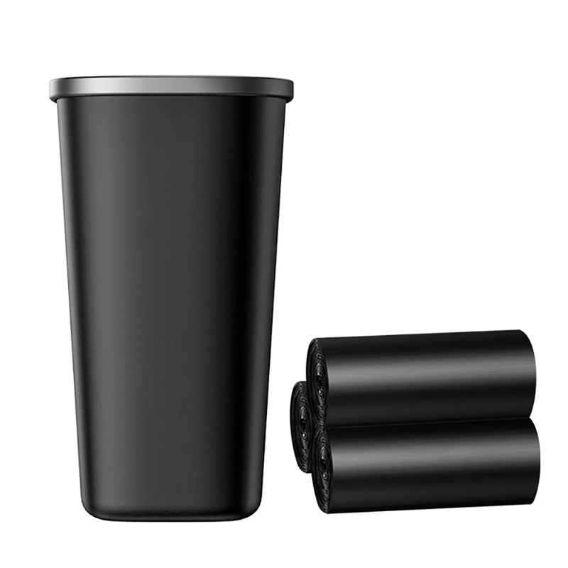 Car Trash Can Car Trash Cup with 3 Rolls Car Trash Bags Garbage Can for Car Office Home