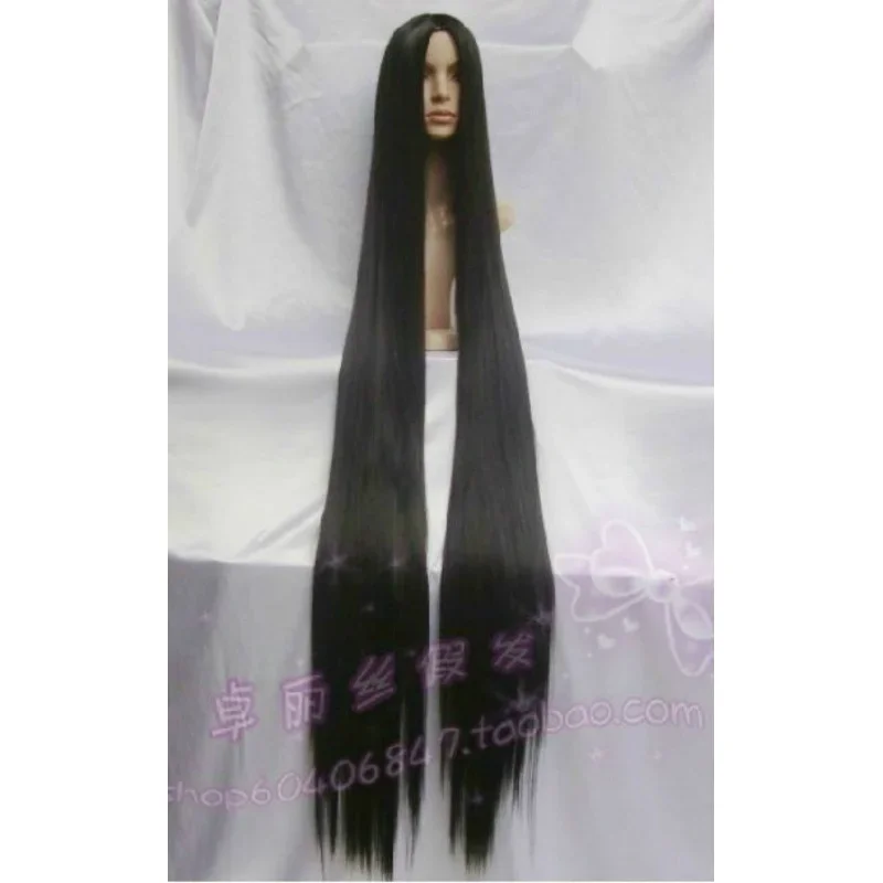 

Popular Extra Long blah Cosplay Wig 60 inch High Temp 150cm