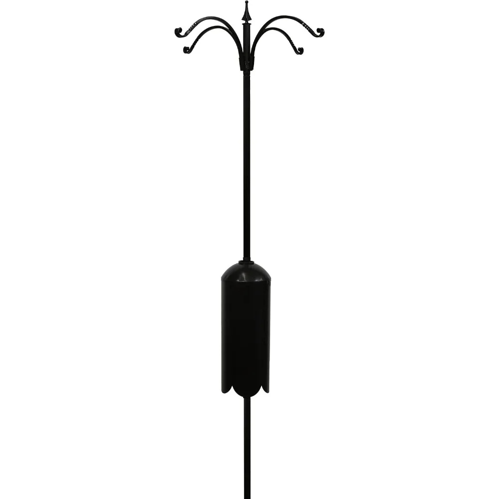 

Bird Feeder Pole Set with Squirrel Baffle & Twister Ground Socket (4 Arm)