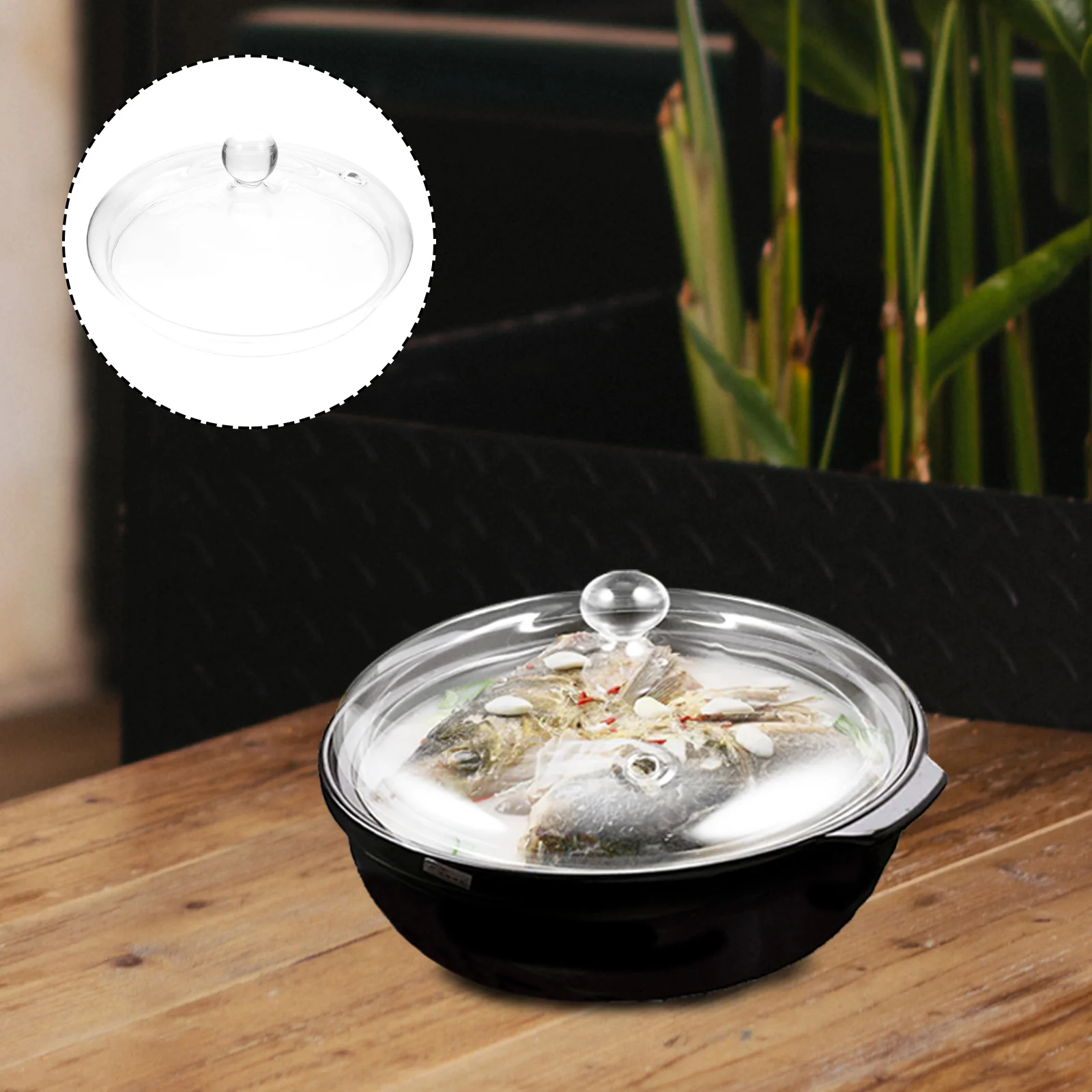 

Glass Cooking Pot Lid Sturdy Transparent Stew Pot Cover Heat Resistant Kitchen Cooking Utensils Kitchenware Home Lid