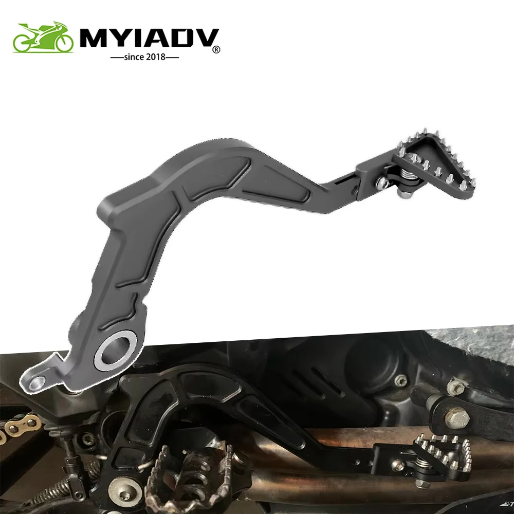 Motorcycle Aluminum Adjustable Folding Rear Brake Lever Pedal For BMW F700GS F650GS F800GS Adventure ADV GS 800 F 700 650GS