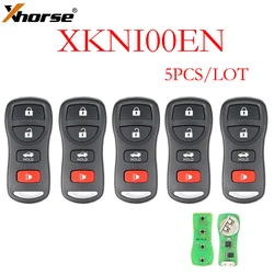 5pcs/lot Xhorse universal VVDI wire remote control XKNI00EN no transpponder chip for Nissan 4 button VVDI Mini Key Tool