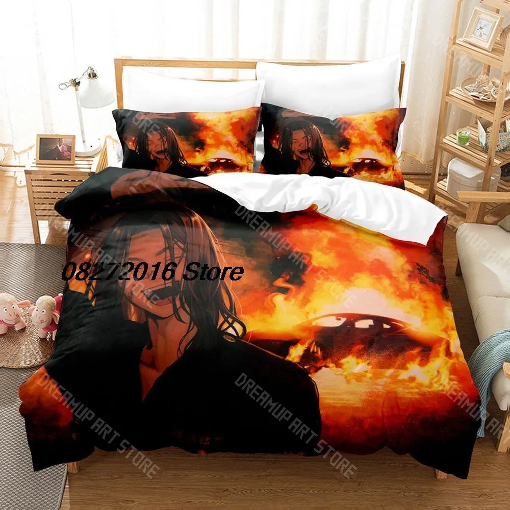 3D Printed Tokyo Avenger Anime Bedding Set for Boys Girls Duvet Cover Pillowcase Twin Queen King Full Single Double Sizes