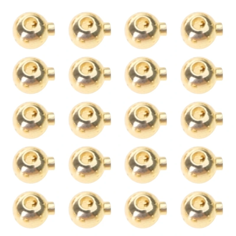 Conveniente Bead Posicionamento Fechos, Stopper Spacer, Crimp End Beads, Acessórios Jóias para Artesanato Artesanal, 20 pcs