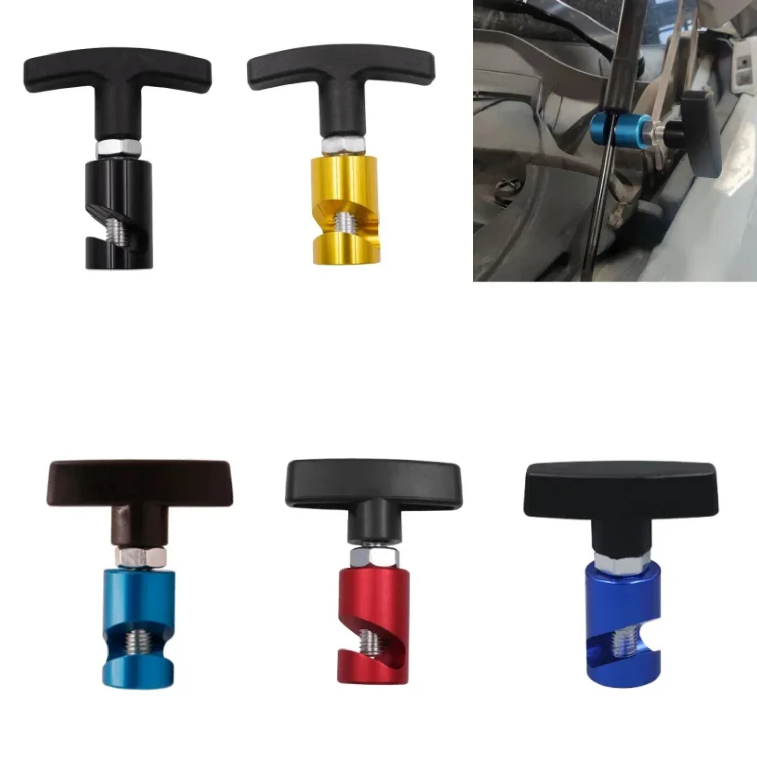 

1PC Car Engine Cover Support Hood Lifting Rod Fixing Tool Anti-slip Fixing Tool Cars Anti-skid Air Pressure Lever in Trunk