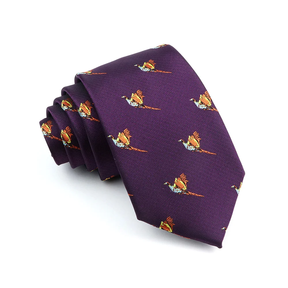New Design Wedding Men Tie Animal Floral Red Blue Black Purple Neckties Men Business Dropshipping Groom Collar Accessories Gift