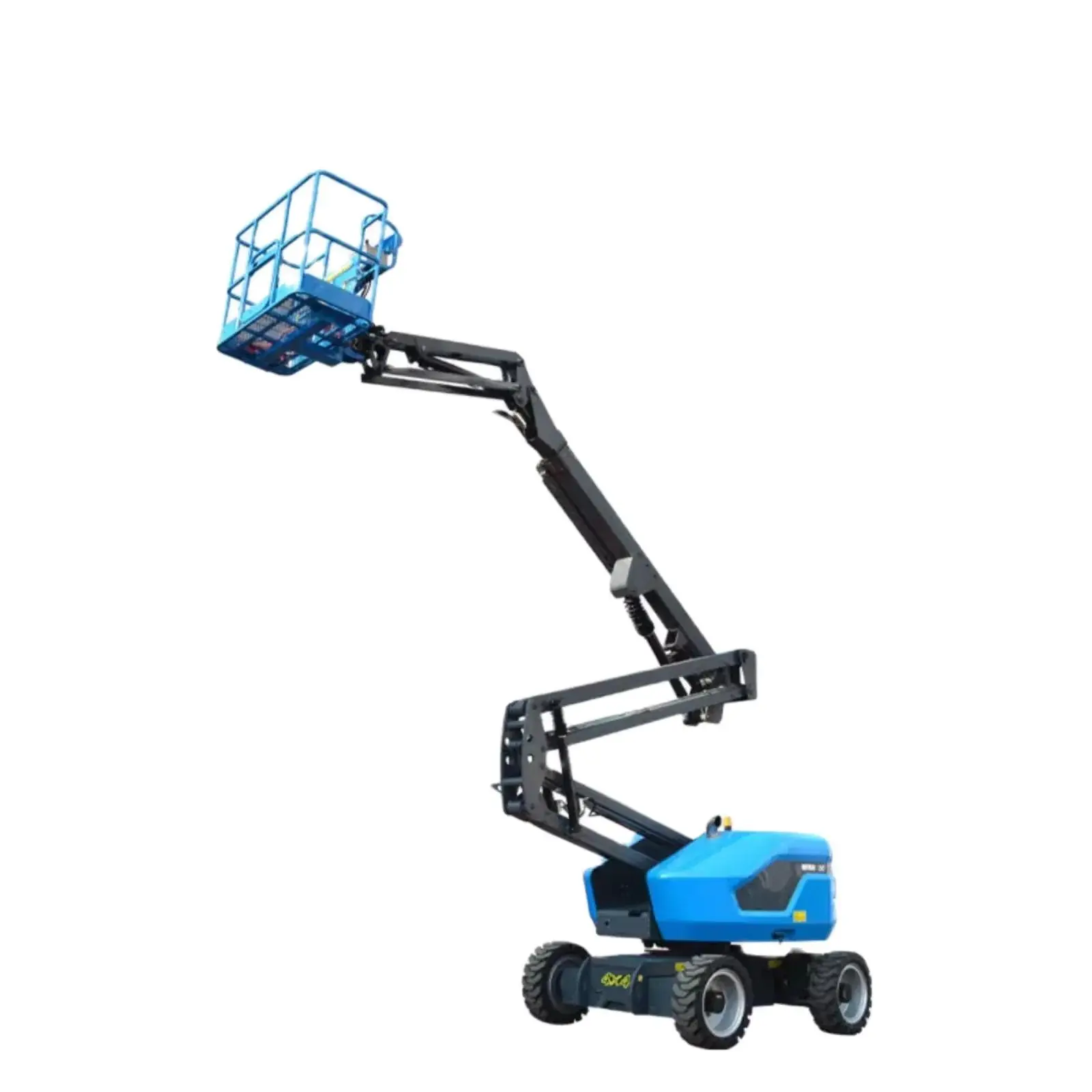 Full self-propelled electric lifting platform, curved arm elevator, 360 ° rotating telescopic arm high-altitude operation